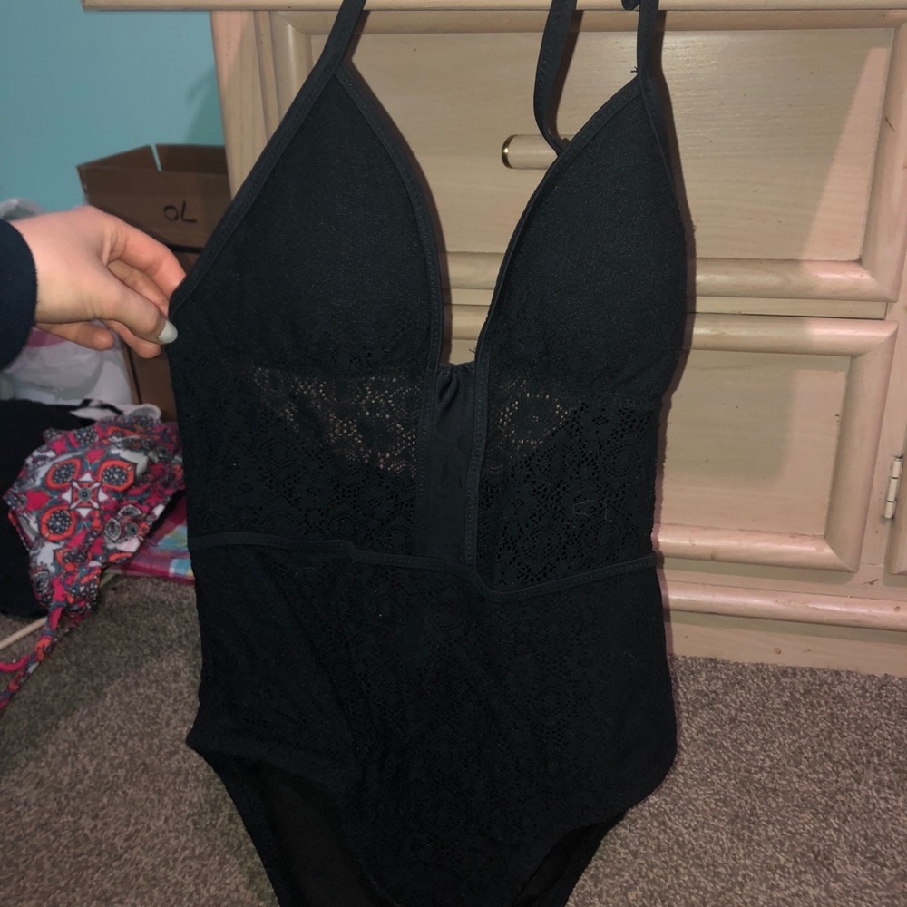 One piece Lace Swim Suit